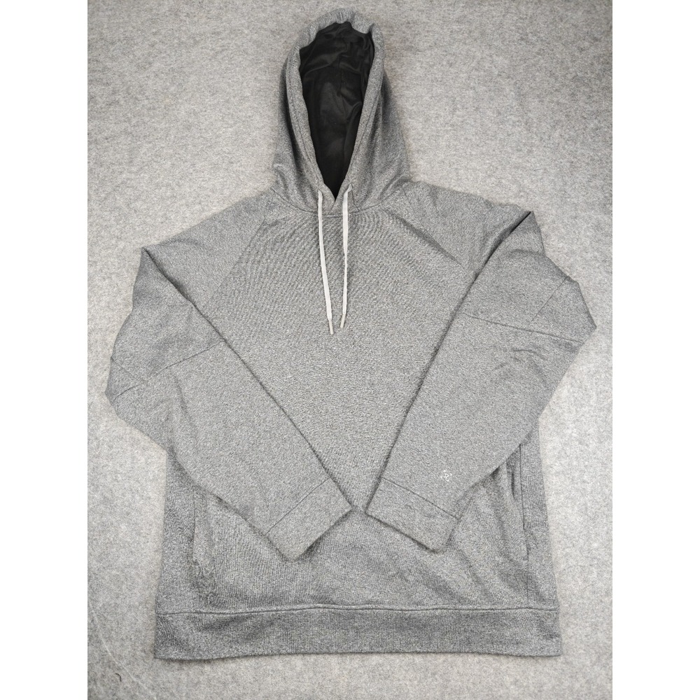 Lululemon City Sweat Thermo Pullover Hoodie Mens XL Gray TechLoft LM3BC1S EUC
